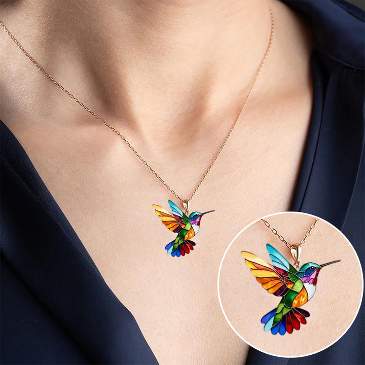 Magnifique Collier Colibri avec Boucles d'Oreilles Bonus – Offre Limitée