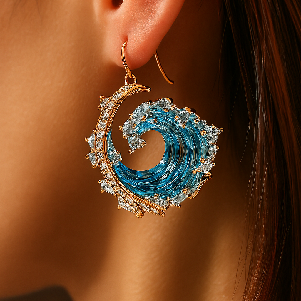 Boucles d'oreilles de l'Océan Serment