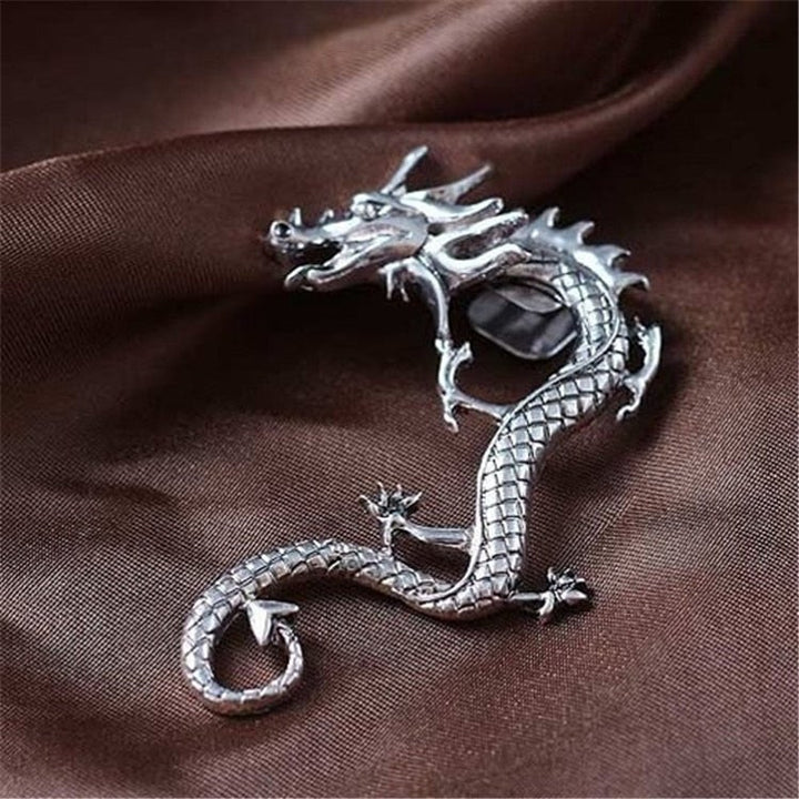 Boucles d'oreilles Dragon Argent